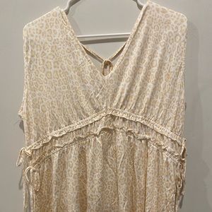 Maurice’s XL Womens Cheetah Print Tank Top Beige